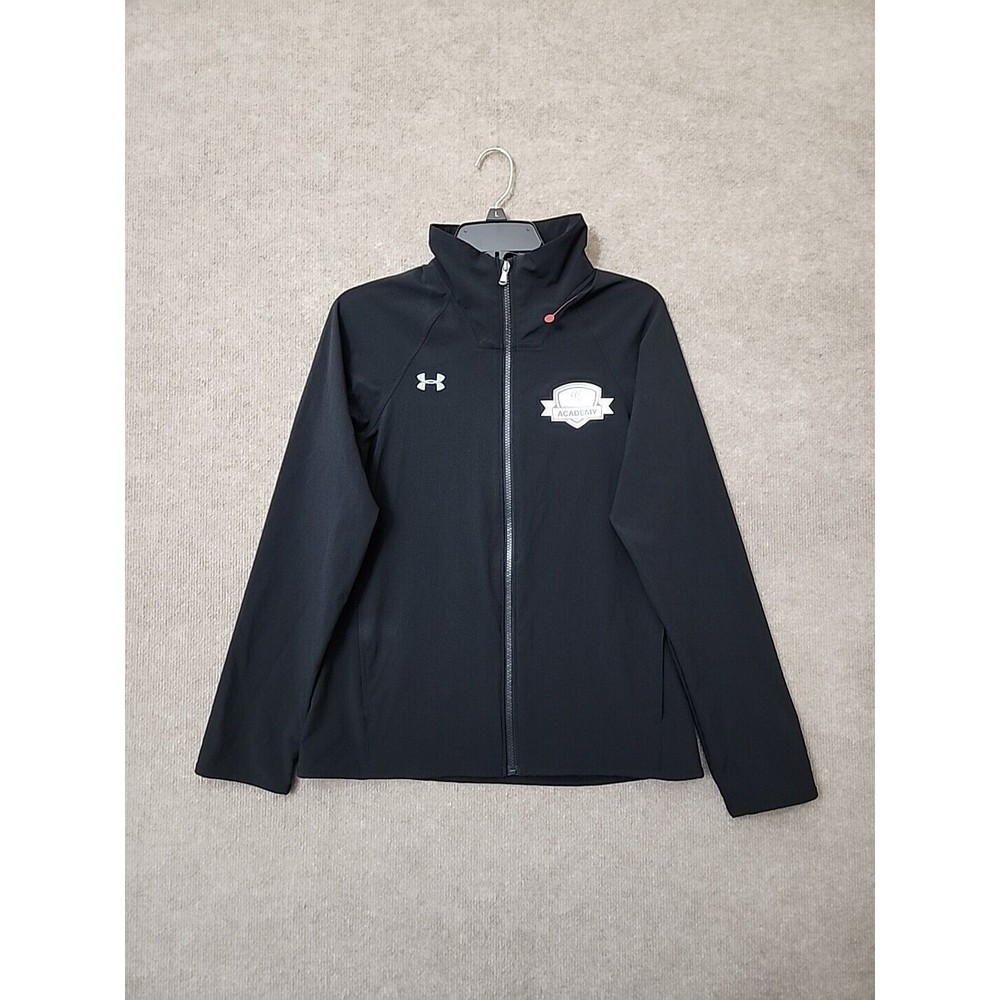 Under Armour Squad Warm Up Jacket Womens S Black Full Zip Volleyball Academy